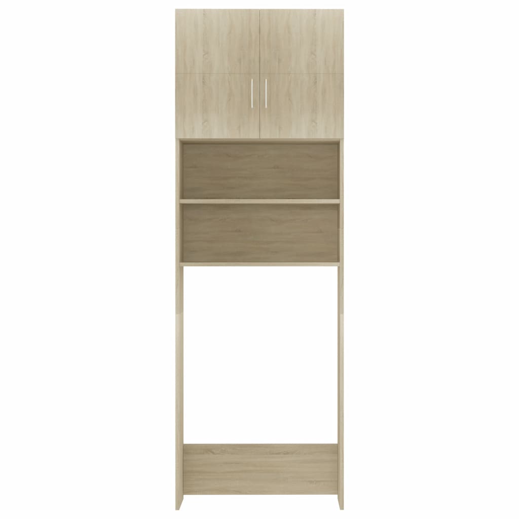 Washing Machine Cabinet Sonoma Oak 64x25.5x190 cm Chipboard- Washer & Dryer Accessories - HomeShopIreland - Home Shop Ireland - Washer & Dryer Accessories - Washing Machine Cabinet Sonoma Oak 64x25.5x190 cm Chipboard