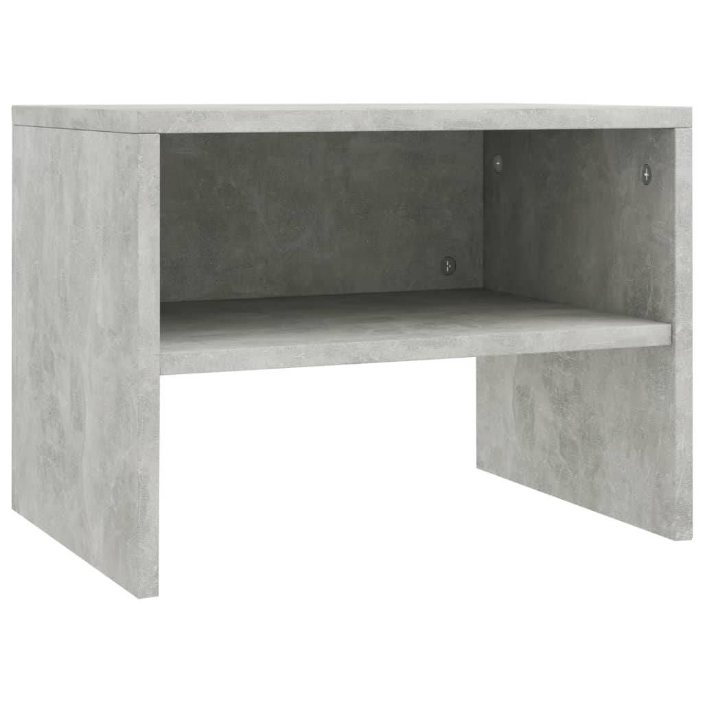 Bedside Cabinets 2 pcs Concrete Grey 40x30x30 cm Chipboard- End Tables - HomeShopIreland - Home Shop Ireland - End Tables - Bedside Cabinets 2 pcs Concrete Grey 40x30x30 cm Chipboard