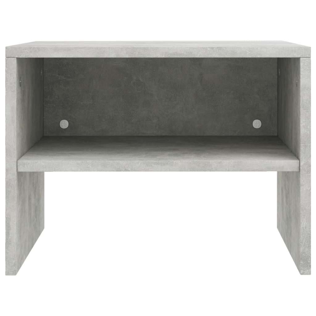Bedside Cabinets 2 pcs Concrete Grey 40x30x30 cm Chipboard- End Tables - HomeShopIreland - Home Shop Ireland - End Tables - Bedside Cabinets 2 pcs Concrete Grey 40x30x30 cm Chipboard