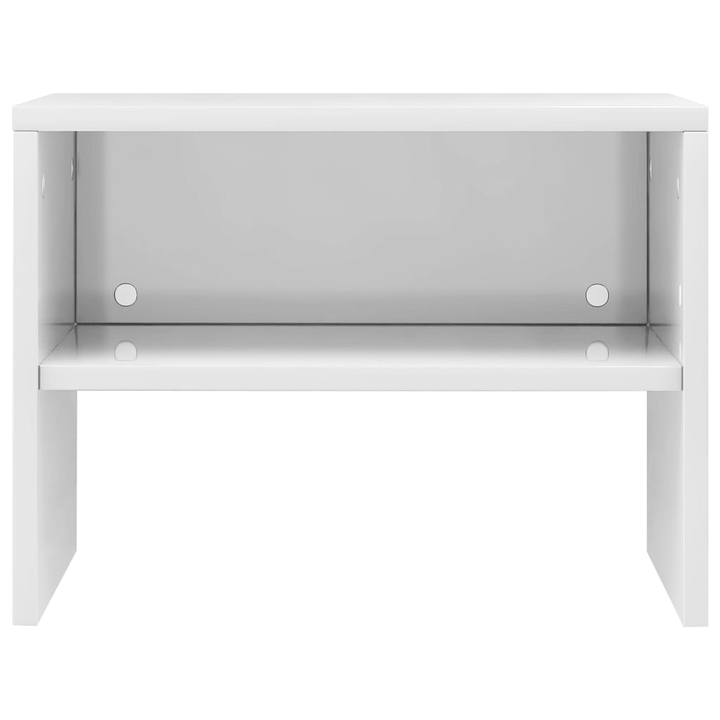 Bedside Cabinet High Gloss White 40x30x30 cm Chipboard- End Tables - HomeShopIreland - Home Shop Ireland - End Tables - Bedside Cabinet High Gloss White 40x30x30 cm Chipboard