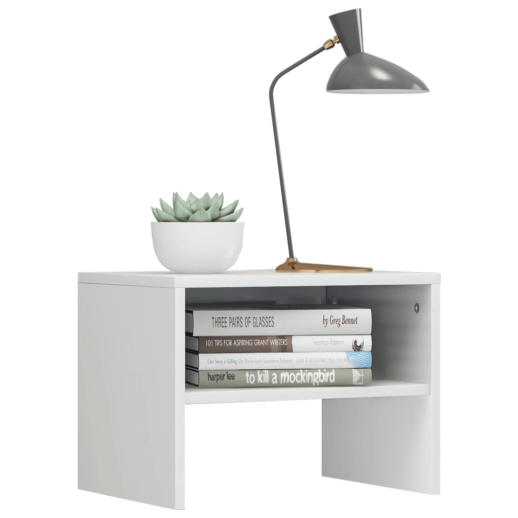 Bedside Cabinets 2 pcs High Gloss White 40x30x30 cm Chipboard- End Tables - HomeShopIreland - Home Shop Ireland - End Tables - Bedside Cabinets 2 pcs High Gloss White 40x30x30 cm Chipboard
