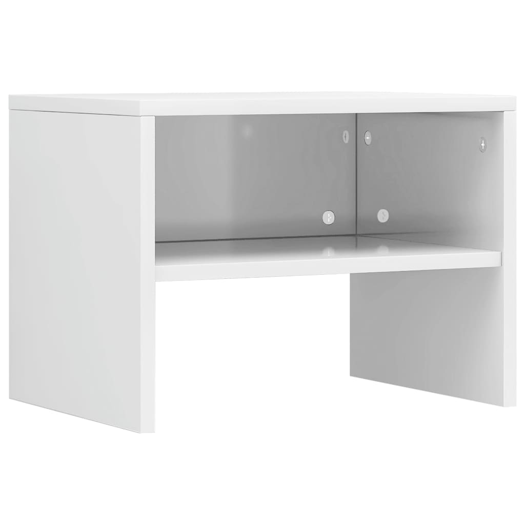 Bedside Cabinets 2 pcs High Gloss White 40x30x30 cm Chipboard- End Tables - HomeShopIreland - Home Shop Ireland - End Tables - Bedside Cabinets 2 pcs High Gloss White 40x30x30 cm Chipboard