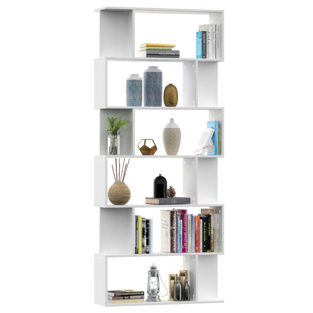 Book Cabinet/Room Divider White 80x24x192 cm Chipboard- Bookcases & Standing Shelves - HomeShopIreland - Home Shop Ireland - Bookcases & Standing Shelves - Book Cabinet/Room Divider White 80x24x192 cm Chipboard