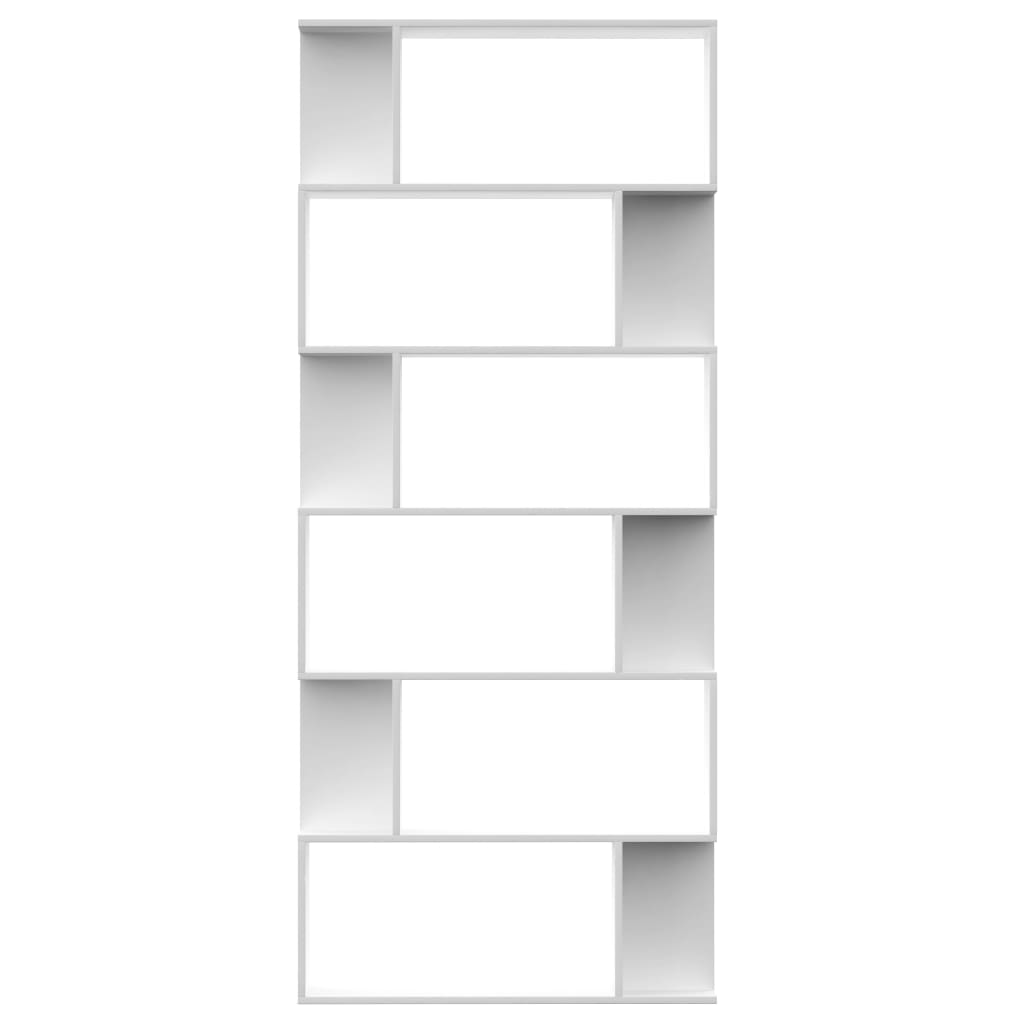 Book Cabinet/Room Divider White 80x24x192 cm Chipboard- Bookcases & Standing Shelves - HomeShopIreland - Home Shop Ireland - Bookcases & Standing Shelves - Book Cabinet/Room Divider White 80x24x192 cm Chipboard