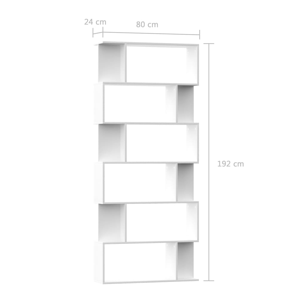 Book Cabinet/Room Divider White 80x24x192 cm Chipboard- Bookcases & Standing Shelves - HomeShopIreland - Home Shop Ireland - Bookcases & Standing Shelves - Book Cabinet/Room Divider White 80x24x192 cm Chipboard
