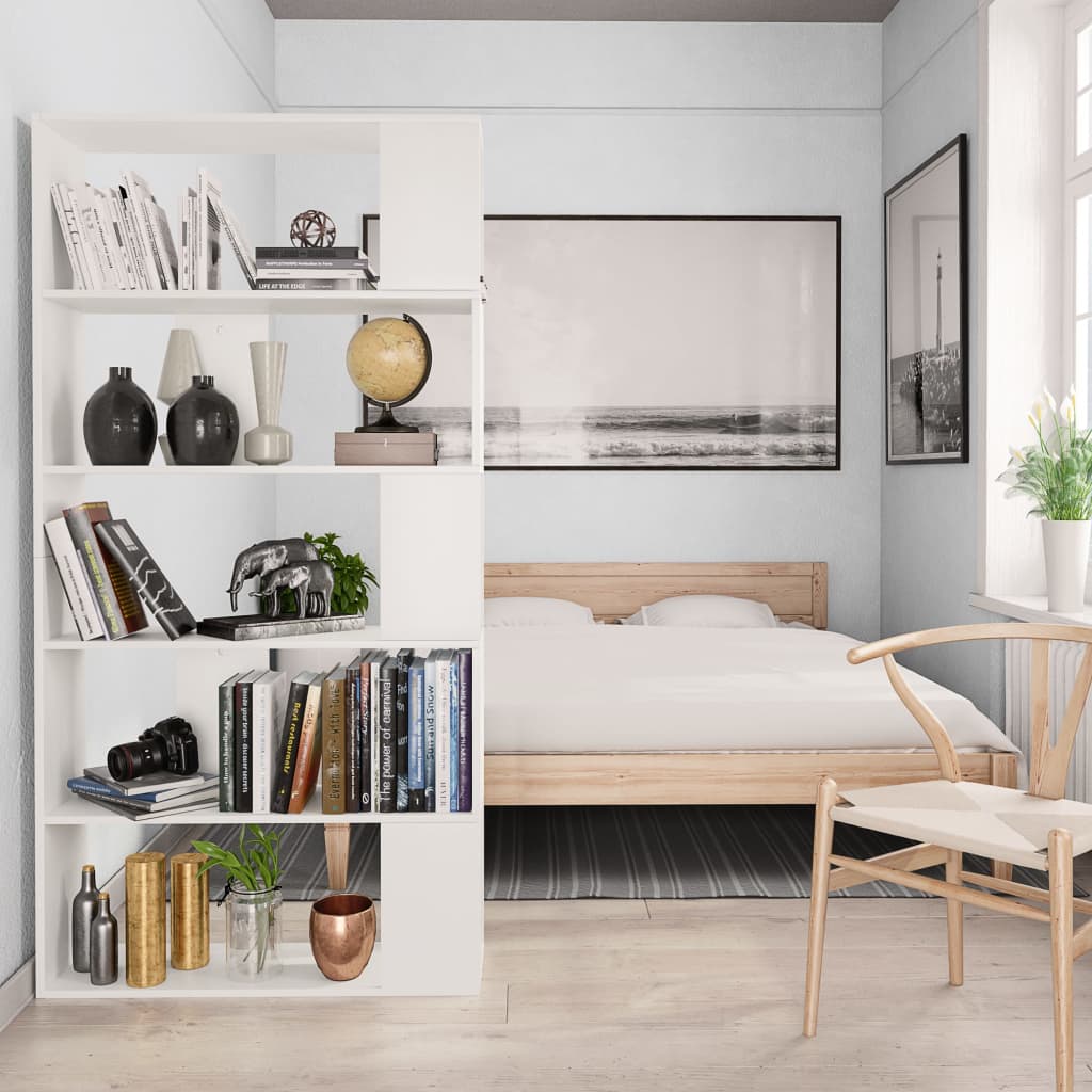 Book Cabinet/Room Divider White 80x24x159 cm Chipboard- Bookcases & Standing Shelves - HomeShopIreland - Home Shop Ireland - Bookcases & Standing Shelves - Book Cabinet/Room Divider White 80x24x159 cm Chipboard