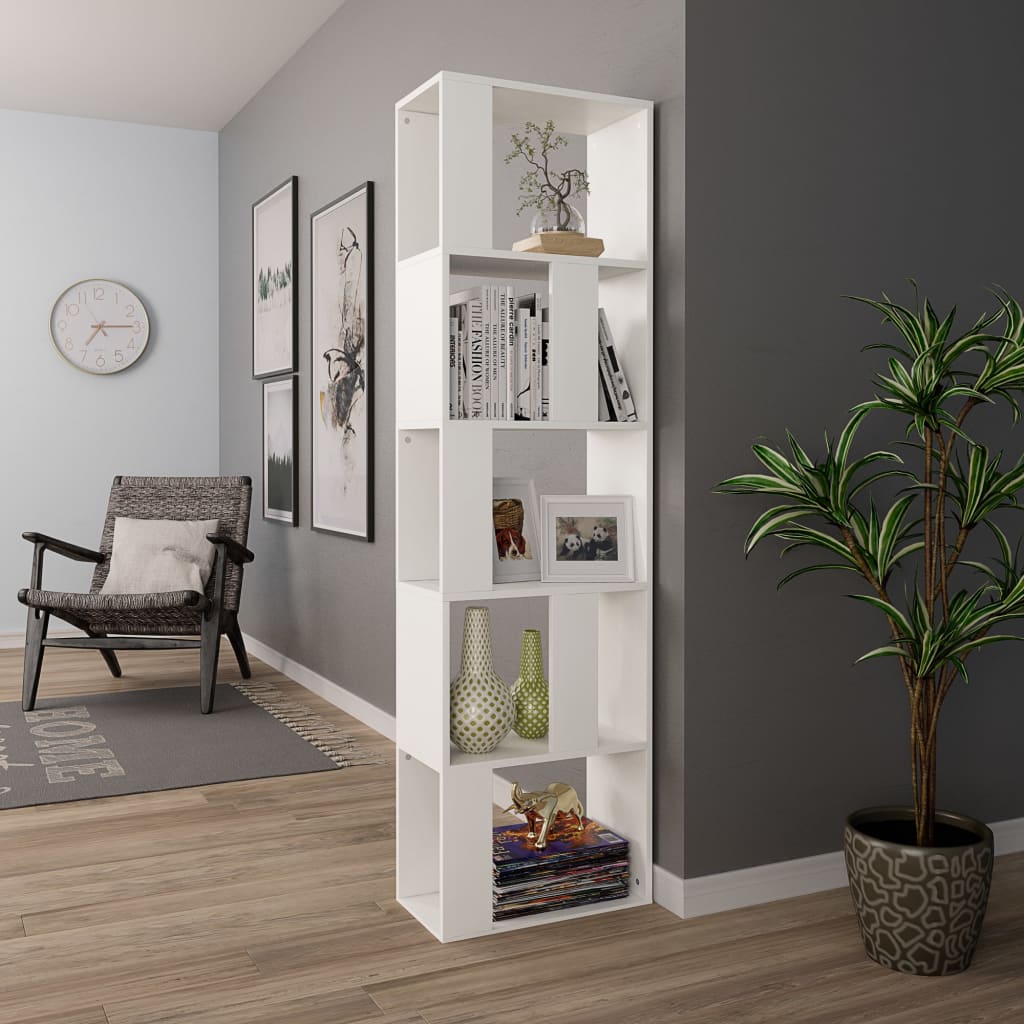Book Cabinet/Room Divider White 45x24x159 cm Chipboard- Bookcases & Standing Shelves - HomeShopIreland - Home Shop Ireland - Bookcases & Standing Shelves - Book Cabinet/Room Divider White 45x24x159 cm Chipboard