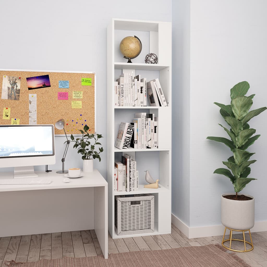 Book Cabinet/Room Divider White 45x24x159 cm Chipboard- Bookcases & Standing Shelves - HomeShopIreland - Home Shop Ireland - Bookcases & Standing Shelves - Book Cabinet/Room Divider White 45x24x159 cm Chipboard