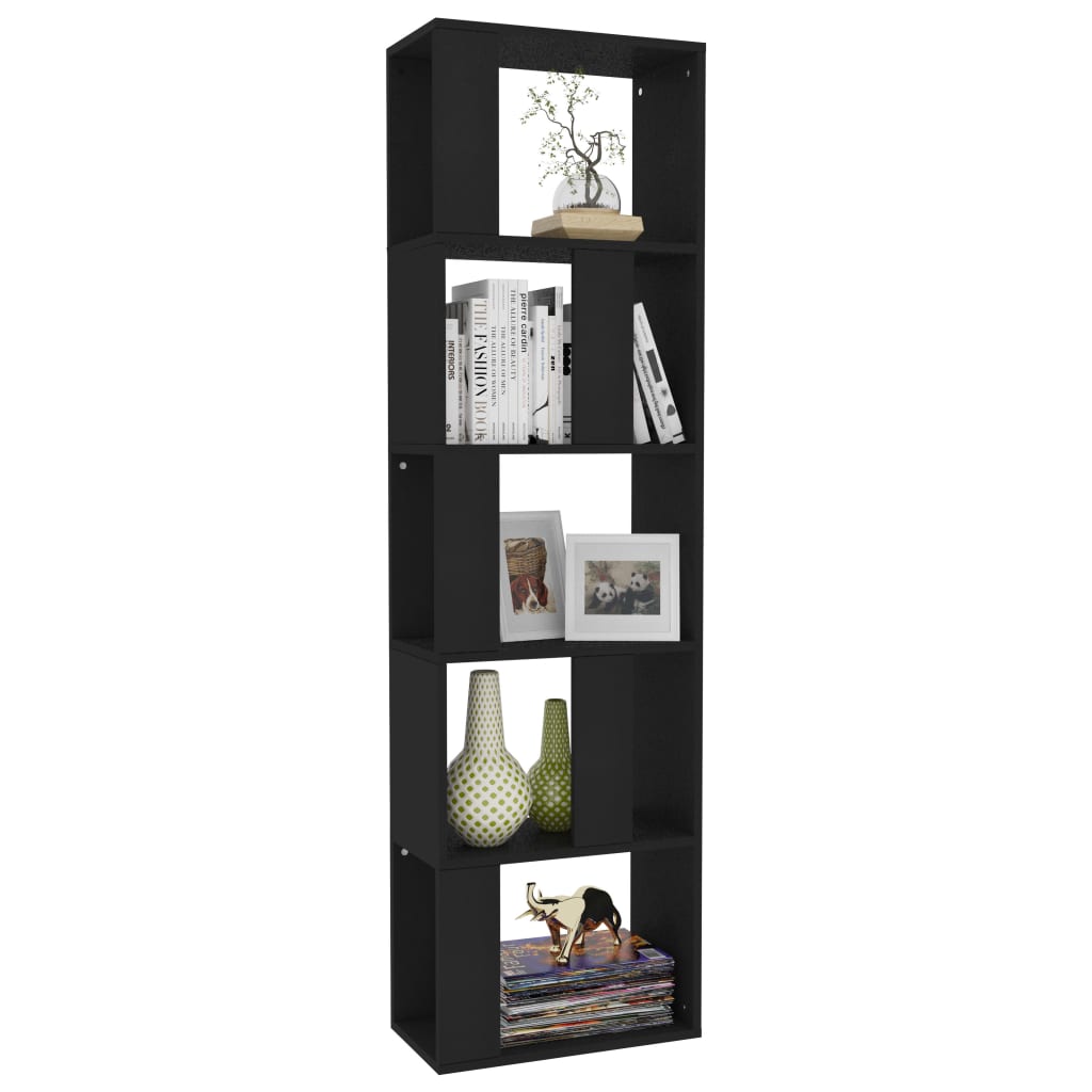 Book Cabinet/Room Divider Black 45x24x159 cm Chipboard- Bookcases & Standing Shelves - HomeShopIreland - Home Shop Ireland - Bookcases & Standing Shelves - Book Cabinet/Room Divider Black 45x24x159 cm Chipboard