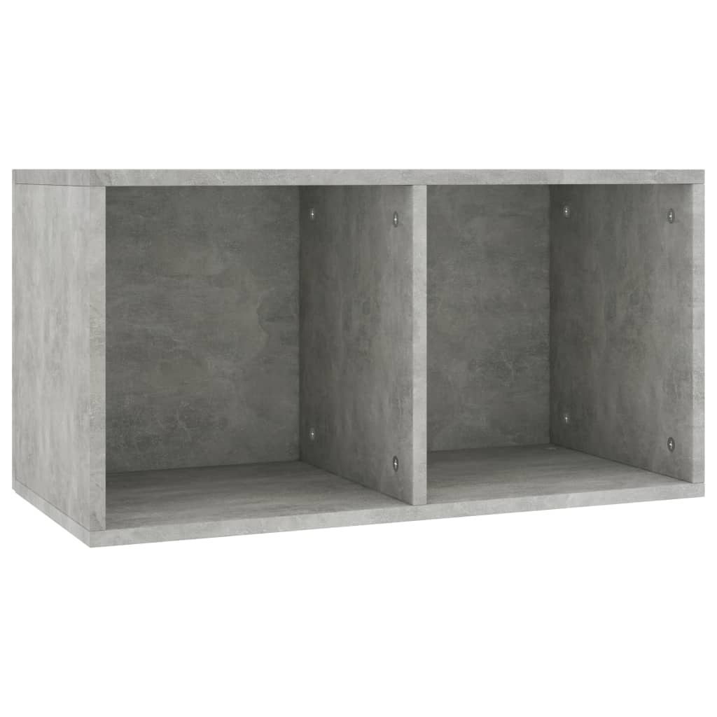 Vinyl Storage Box Concrete Grey 71x34x36 cm Chipboard- Media Storage Cabinets & Racks - HomeShopIreland - Home Shop Ireland - Media Storage Cabinets & Racks - Vinyl Storage Box Concrete Grey 71x34x36 cm Chipboard