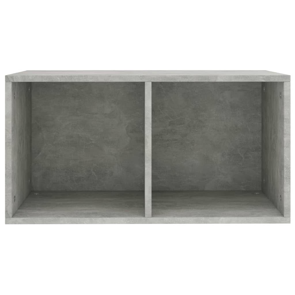 Vinyl Storage Box Concrete Grey 71x34x36 cm Chipboard- Media Storage Cabinets & Racks - HomeShopIreland - Home Shop Ireland - Media Storage Cabinets & Racks - Vinyl Storage Box Concrete Grey 71x34x36 cm Chipboard