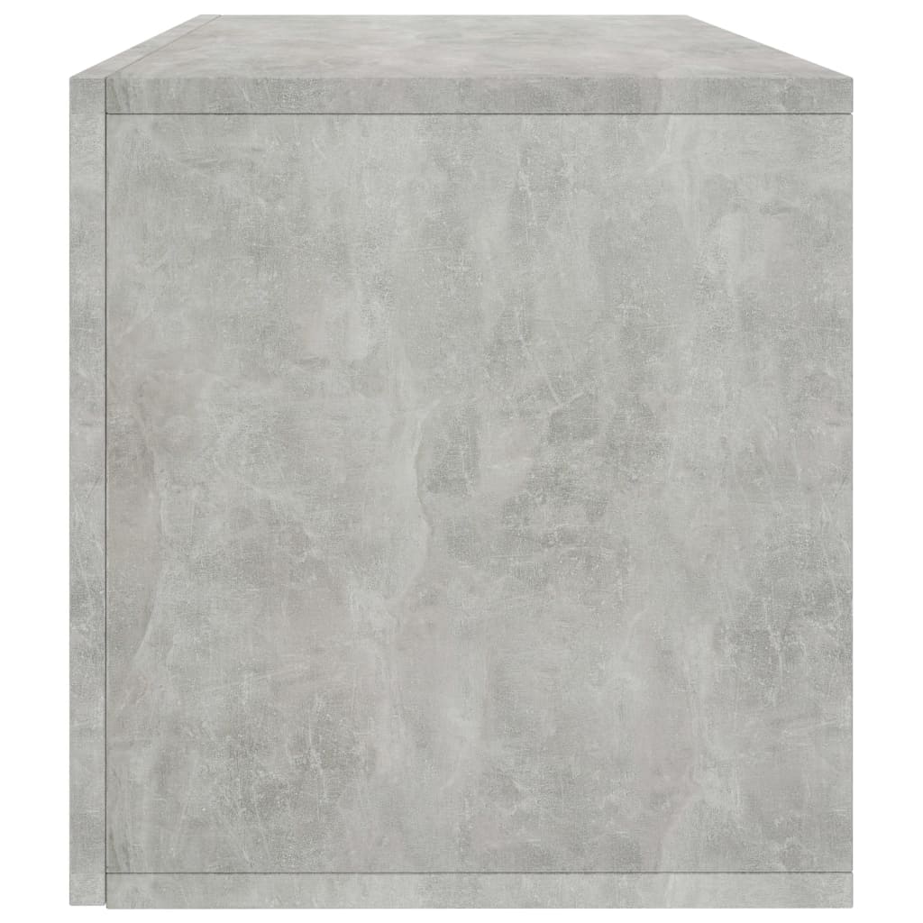Vinyl Storage Box Concrete Grey 71x34x36 cm Chipboard- Media Storage Cabinets & Racks - HomeShopIreland - Home Shop Ireland - Media Storage Cabinets & Racks - Vinyl Storage Box Concrete Grey 71x34x36 cm Chipboard