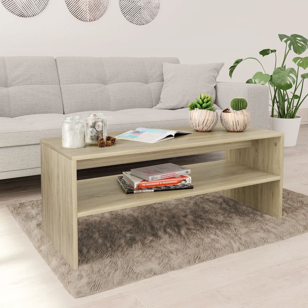 Coffee Table Sonoma Oak 100x40x40 cm Chipboard- Coffee Tables - HomeShopIreland - Home Shop Ireland - Coffee Tables - Coffee Table Sonoma Oak 100x40x40 cm Chipboard