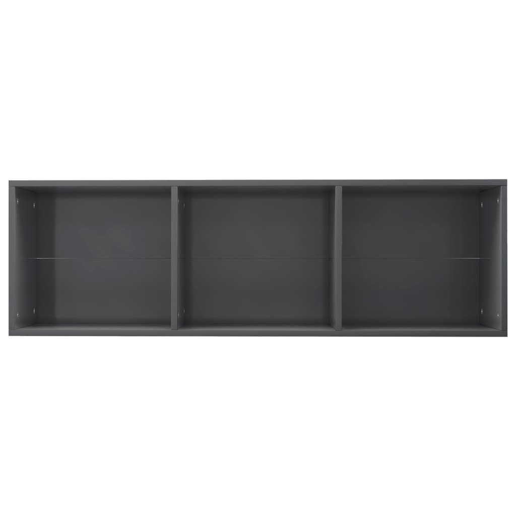 Book Cabinet/TV Cabinet High Gloss Grey 36x30x114 cm Chipboard- Bookcases & Standing Shelves - HomeShopIreland - Home Shop Ireland - Bookcases & Standing Shelves - Book Cabinet/TV Cabinet High Gloss Grey 36x30x114 cm Chipboard