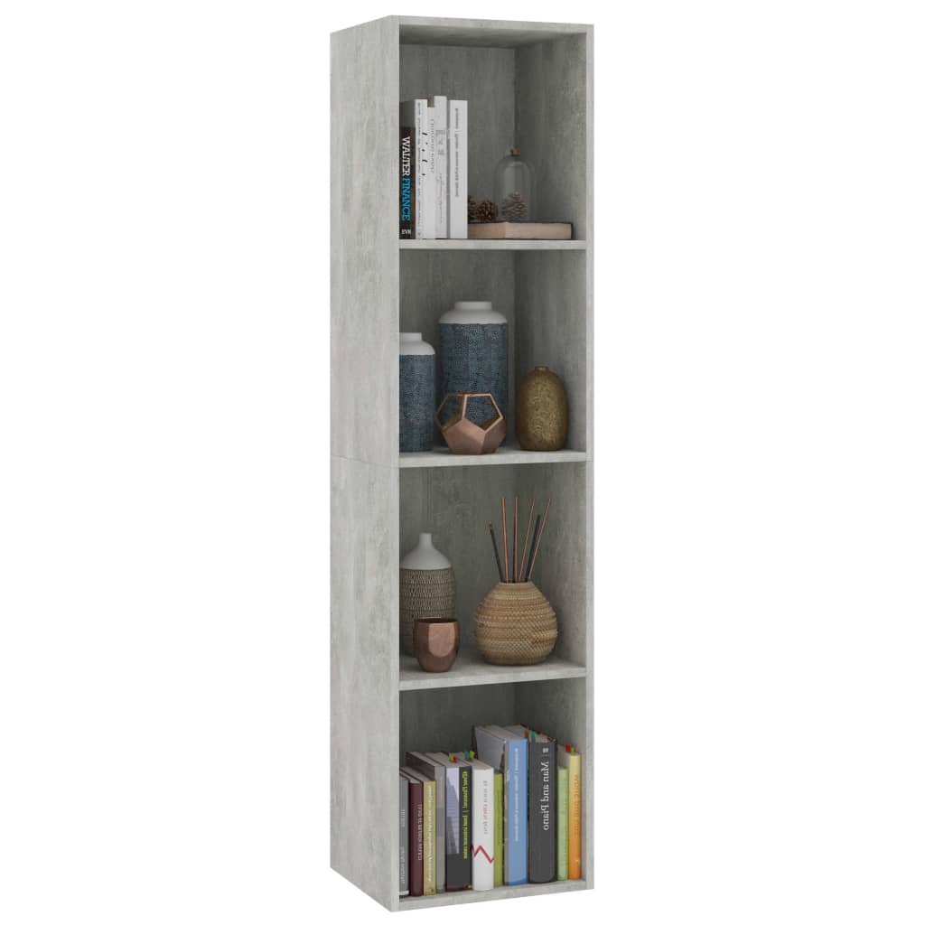 Book Cabinet/TV Cabinet Concrete Grey 36x30x143 cm Chipboard- Bookcases & Standing Shelves - HomeShopIreland - Home Shop Ireland - Bookcases & Standing Shelves - Book Cabinet/TV Cabinet Concrete Grey 36x30x143 cm Chipboard