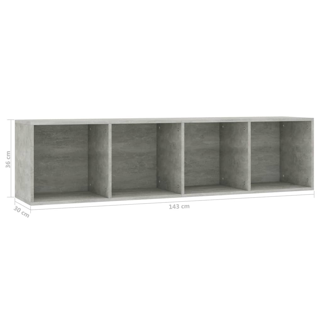 Book Cabinet/TV Cabinet Concrete Grey 36x30x143 cm Chipboard- Bookcases & Standing Shelves - HomeShopIreland - Home Shop Ireland - Bookcases & Standing Shelves - Book Cabinet/TV Cabinet Concrete Grey 36x30x143 cm Chipboard
