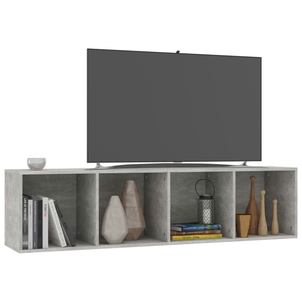 Book Cabinet/TV Cabinet Concrete Grey 36x30x143 cm Chipboard- Bookcases & Standing Shelves - HomeShopIreland - Home Shop Ireland - Bookcases & Standing Shelves - Book Cabinet/TV Cabinet Concrete Grey 36x30x143 cm Chipboard