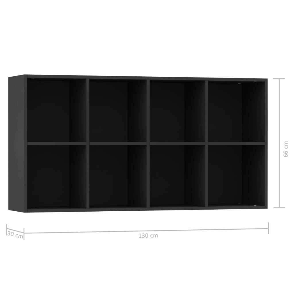 Book Cabinet/Sideboard Black 66x30x130 cm Chipboard- Bookcases & Standing Shelves - HomeShopIreland - Home Shop Ireland - Bookcases & Standing Shelves - Book Cabinet/Sideboard Black 66x30x130 cm Chipboard