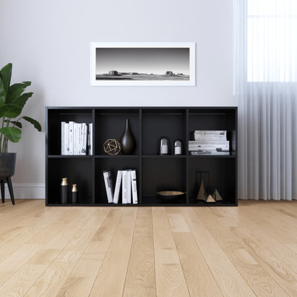Book Cabinet/Sideboard Black 66x30x130 cm Chipboard- Bookcases & Standing Shelves - HomeShopIreland - Home Shop Ireland - Bookcases & Standing Shelves - Book Cabinet/Sideboard Black 66x30x130 cm Chipboard
