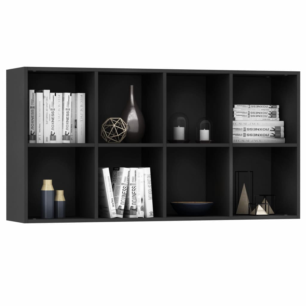 Book Cabinet/Sideboard Black 66x30x130 cm Chipboard- Bookcases & Standing Shelves - HomeShopIreland - Home Shop Ireland - Bookcases & Standing Shelves - Book Cabinet/Sideboard Black 66x30x130 cm Chipboard