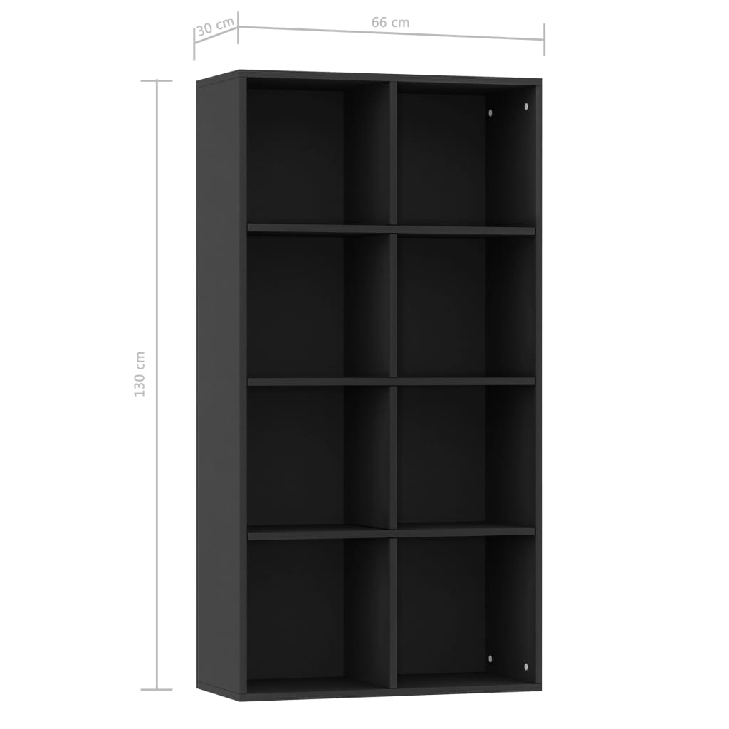 Book Cabinet/Sideboard Black 66x30x130 cm Chipboard- Bookcases & Standing Shelves - HomeShopIreland - Home Shop Ireland - Bookcases & Standing Shelves - Book Cabinet/Sideboard Black 66x30x130 cm Chipboard