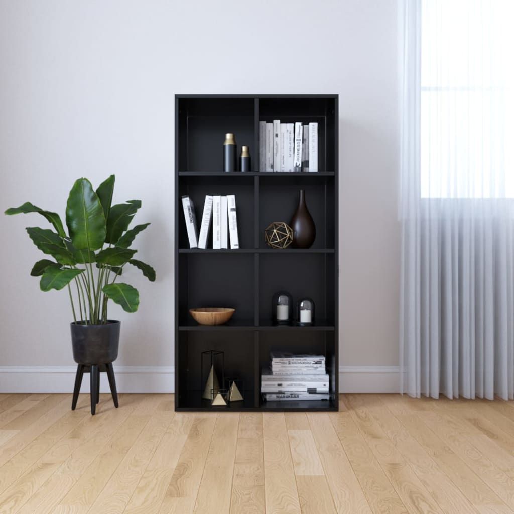 Book Cabinet/Sideboard Black 66x30x130 cm Chipboard- Bookcases & Standing Shelves - HomeShopIreland - Home Shop Ireland - Bookcases & Standing Shelves - Book Cabinet/Sideboard Black 66x30x130 cm Chipboard