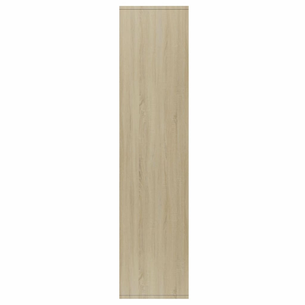 Book Cabinet/Sideboard White and Sonoma Oak 66x30x130 cm- Bookcases & Standing Shelves - HomeShopIreland - Home Shop Ireland - Bookcases & Standing Shelves - Book Cabinet/Sideboard White and Sonoma Oak 66x30x130 cm