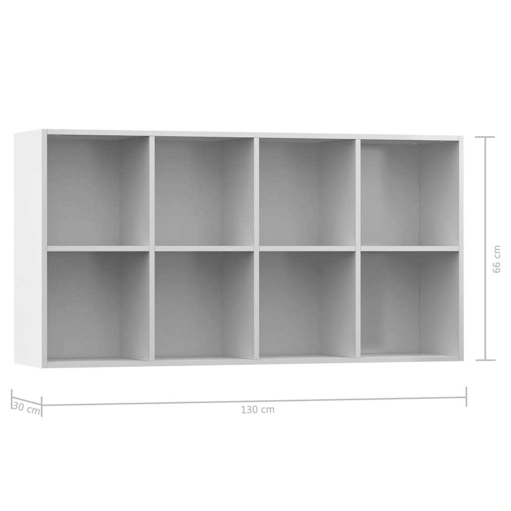 Book Cabinet/Sideboard High Gloss White 66x30x130 cm Chipboard- Bookcases & Standing Shelves - HomeShopIreland - Home Shop Ireland - Bookcases & Standing Shelves - Book Cabinet/Sideboard High Gloss White 66x30x130 cm Chipboard
