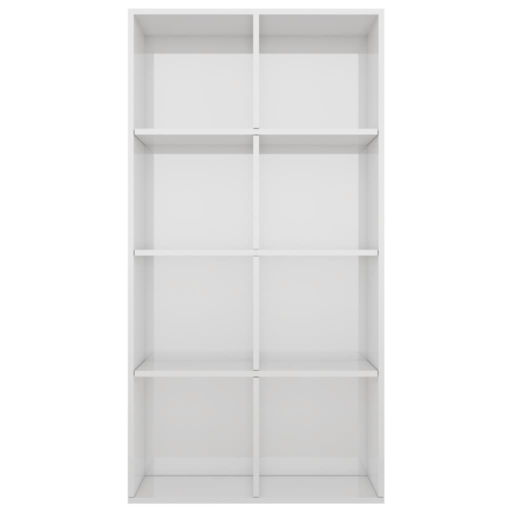 Book Cabinet/Sideboard High Gloss White 66x30x130 cm Chipboard- Bookcases & Standing Shelves - HomeShopIreland - Home Shop Ireland - Bookcases & Standing Shelves - Book Cabinet/Sideboard High Gloss White 66x30x130 cm Chipboard