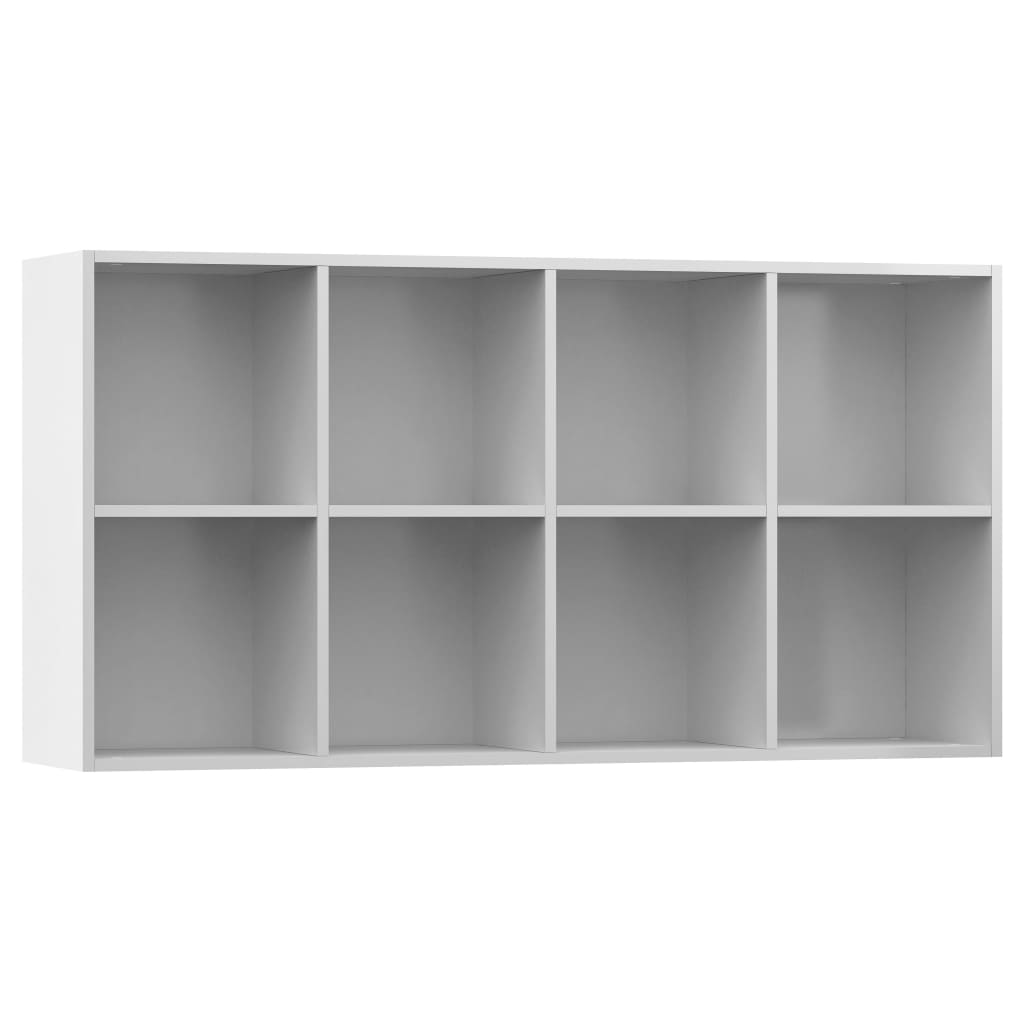 Book Cabinet/Sideboard High Gloss White 66x30x130 cm Chipboard- Bookcases & Standing Shelves - HomeShopIreland - Home Shop Ireland - Bookcases & Standing Shelves - Book Cabinet/Sideboard High Gloss White 66x30x130 cm Chipboard