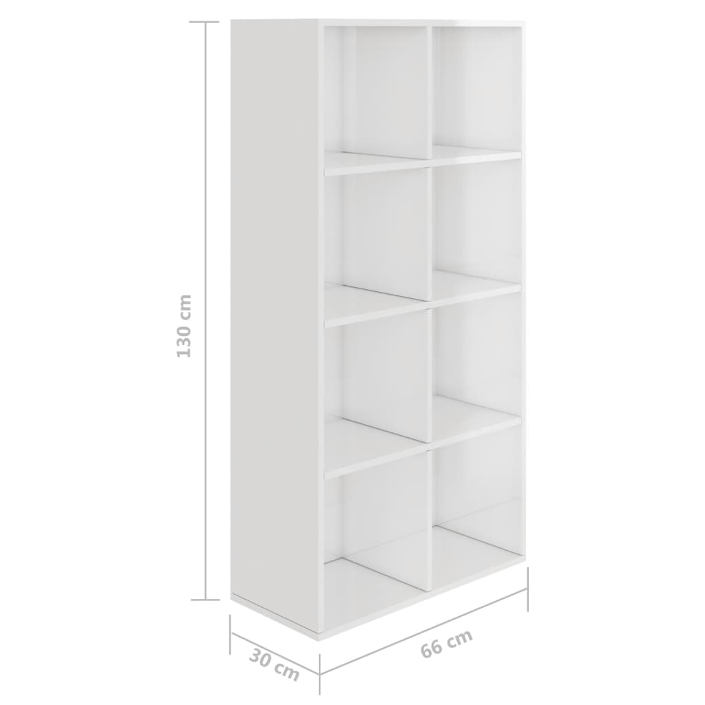 Book Cabinet/Sideboard High Gloss White 66x30x130 cm Chipboard- Bookcases & Standing Shelves - HomeShopIreland - Home Shop Ireland - Bookcases & Standing Shelves - Book Cabinet/Sideboard High Gloss White 66x30x130 cm Chipboard