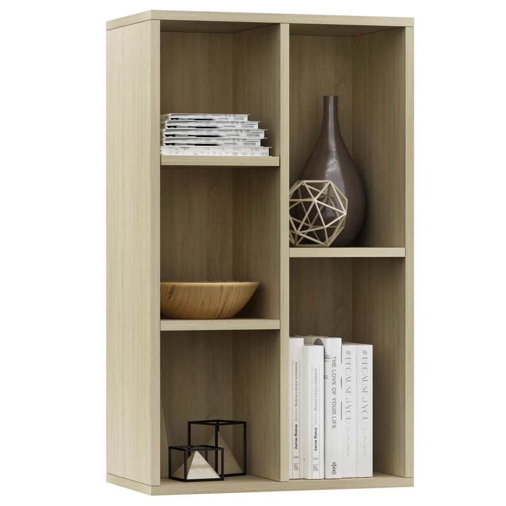 Book Cabinet/Sideboard Sonoma Oak 50x25x80 cm Chipboard- Bookcases & Standing Shelves - HomeShopIreland - Home Shop Ireland - Bookcases & Standing Shelves - Book Cabinet/Sideboard Sonoma Oak 50x25x80 cm Chipboard