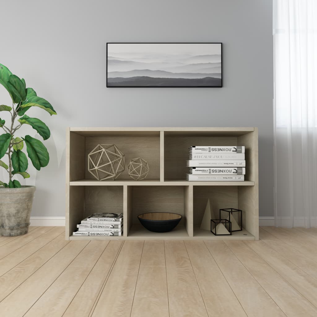 Book Cabinet/Sideboard Sonoma Oak 50x25x80 cm Chipboard- Bookcases & Standing Shelves - HomeShopIreland - Home Shop Ireland - Bookcases & Standing Shelves - Book Cabinet/Sideboard Sonoma Oak 50x25x80 cm Chipboard