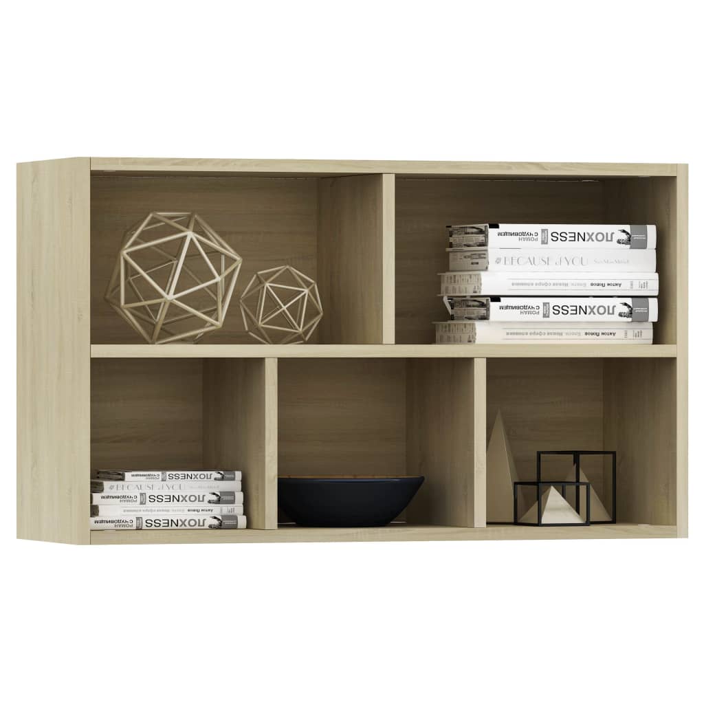Book Cabinet/Sideboard Sonoma Oak 50x25x80 cm Chipboard- Bookcases & Standing Shelves - HomeShopIreland - Home Shop Ireland - Bookcases & Standing Shelves - Book Cabinet/Sideboard Sonoma Oak 50x25x80 cm Chipboard