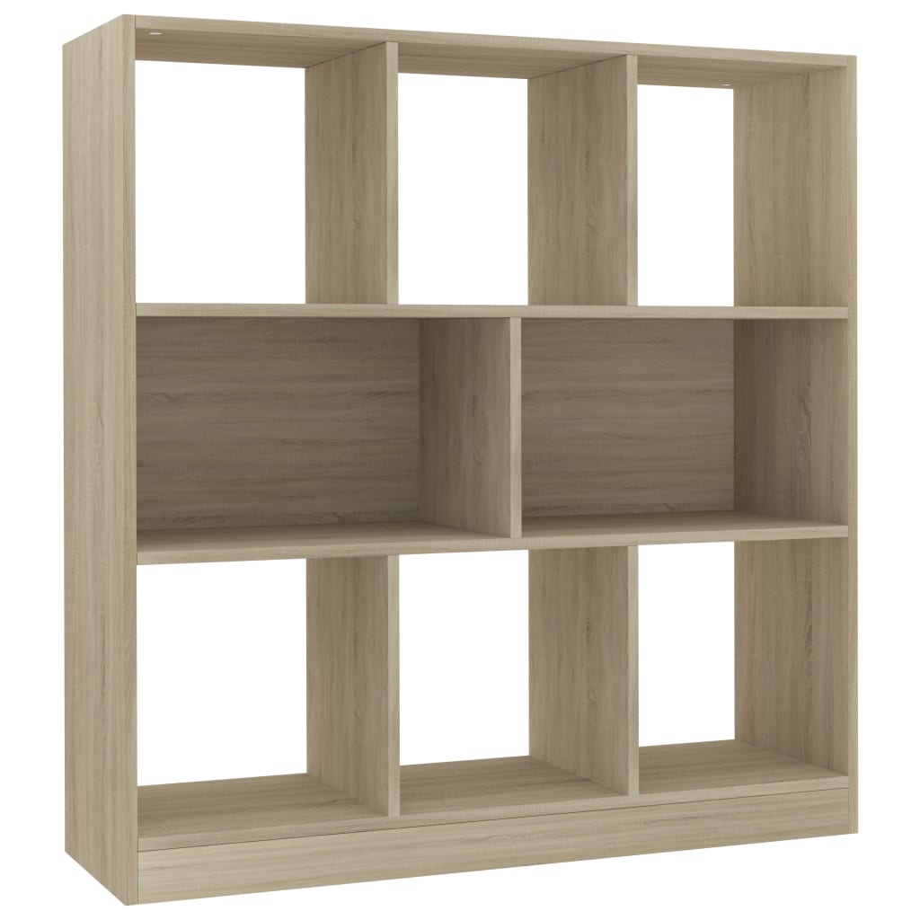 Book Cabinet Sonoma Oak 97.5x29.5x100 cm Chipboard- Bookcases & Standing Shelves - HomeShopIreland - Home Shop Ireland - Bookcases & Standing Shelves - Book Cabinet Sonoma Oak 97.5x29.5x100 cm Chipboard