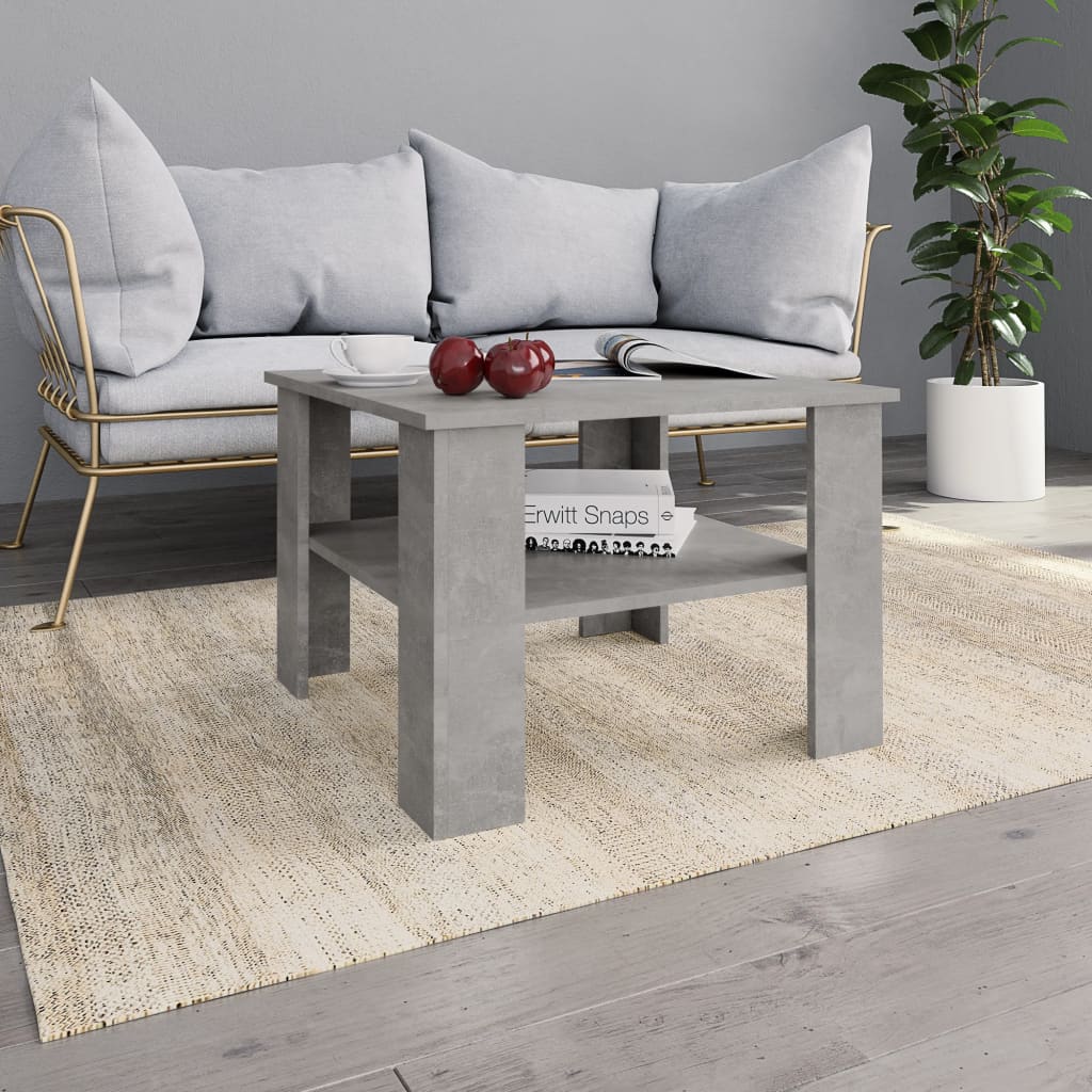 Coffee Table Concrete Grey 60x60x42 cm Chipboard- Coffee Tables - HomeShopIreland - Home Shop Ireland - Coffee Tables - Coffee Table Concrete Grey 60x60x42 cm Chipboard