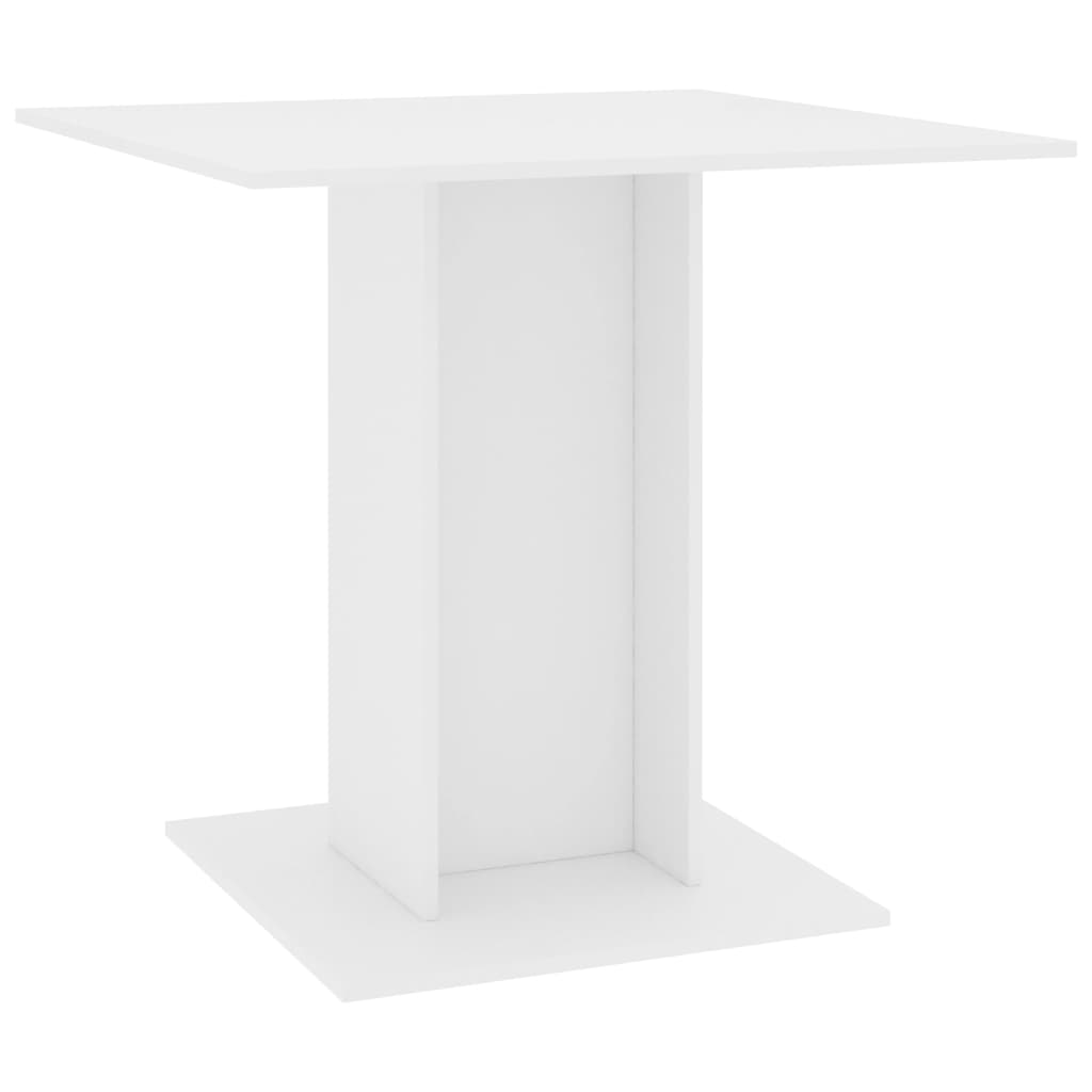 Dining Table White 80x80x75 cm Chipboard- Kitchen & Dining Room Tables - HomeShopIreland - Home Shop Ireland - Kitchen & Dining Room Tables - Dining Table White 80x80x75 cm Chipboard