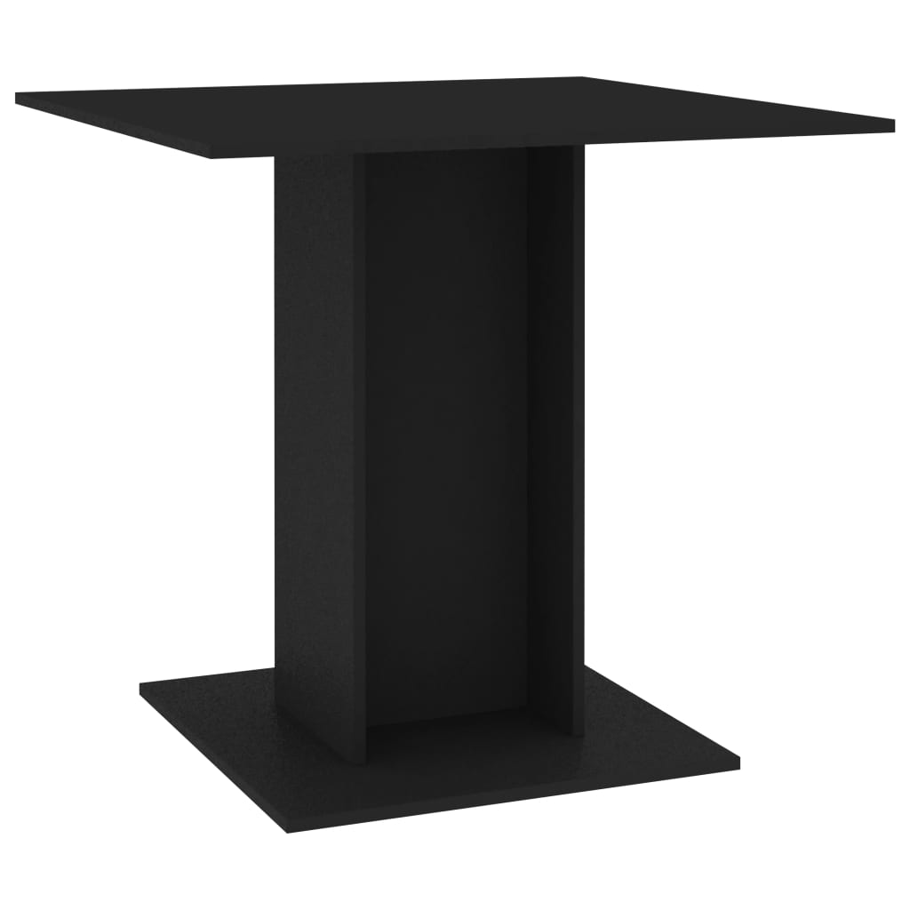 Dining Table Black 80x80x75 cm Chipboard- Kitchen & Dining Room Tables - HomeShopIreland - Home Shop Ireland - Kitchen & Dining Room Tables - Dining Table Black 80x80x75 cm Chipboard