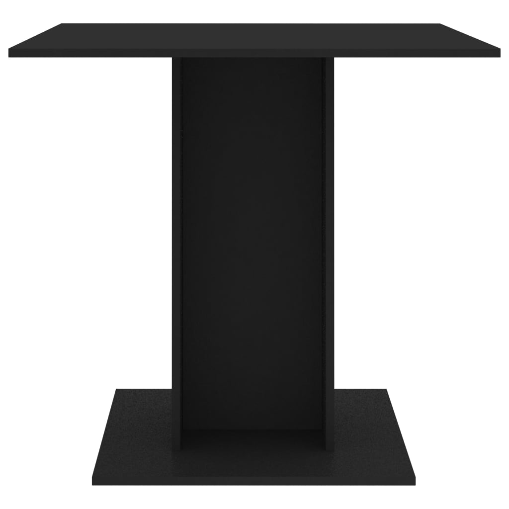 Dining Table Black 80x80x75 cm Chipboard- Kitchen & Dining Room Tables - HomeShopIreland - Home Shop Ireland - Kitchen & Dining Room Tables - Dining Table Black 80x80x75 cm Chipboard