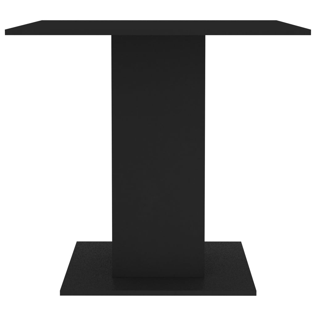 Dining Table Black 80x80x75 cm Chipboard- Kitchen & Dining Room Tables - HomeShopIreland - Home Shop Ireland - Kitchen & Dining Room Tables - Dining Table Black 80x80x75 cm Chipboard