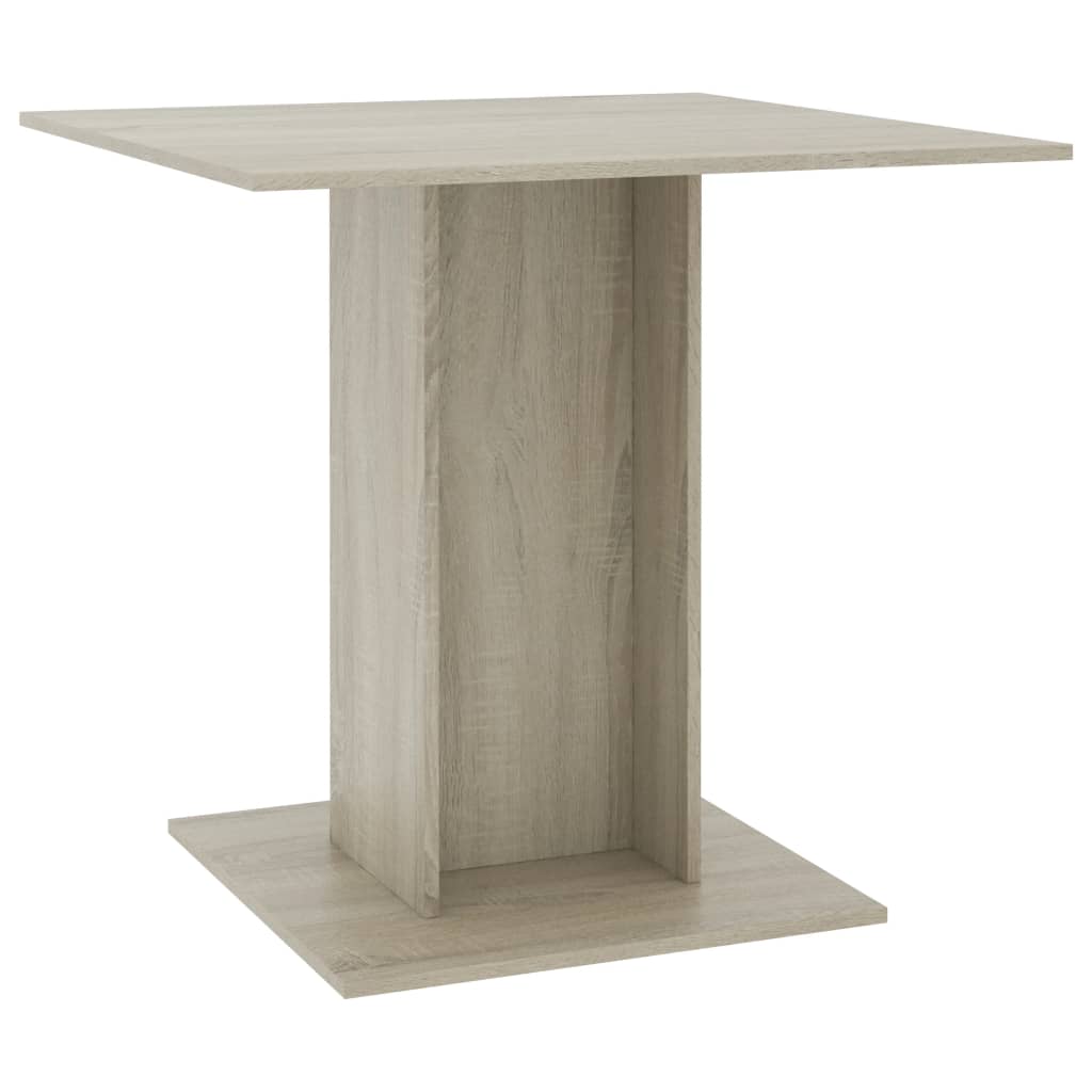 Dining Table Sonoma Oak 80x80x75 cm Chipboard- Kitchen & Dining Room Tables - HomeShopIreland - Home Shop Ireland - Kitchen & Dining Room Tables - Dining Table Sonoma Oak 80x80x75 cm Chipboard