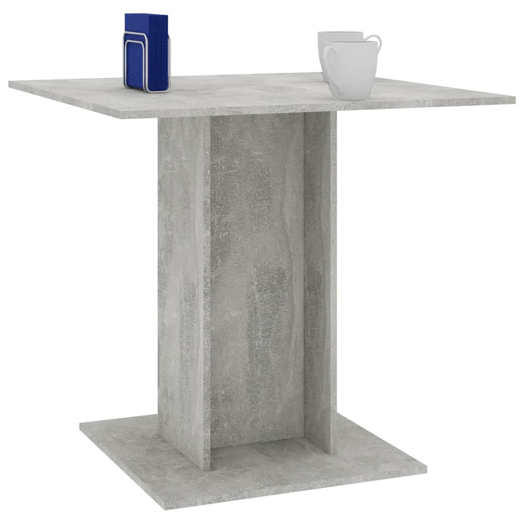 Dining Table Concrete Grey 80x80x75 cm Chipboard- Kitchen & Dining Room Tables - HomeShopIreland - Home Shop Ireland - Kitchen & Dining Room Tables - Dining Table Concrete Grey 80x80x75 cm Chipboard