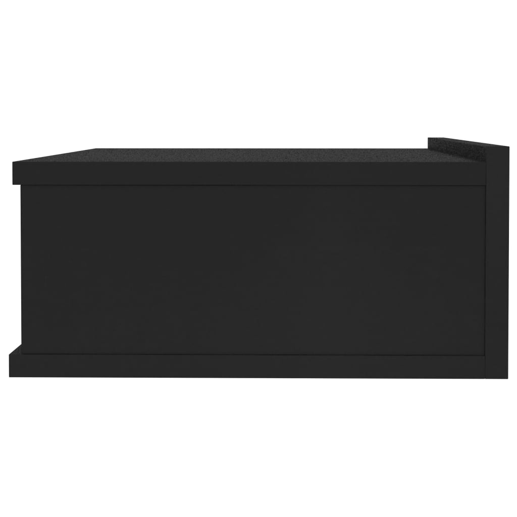 Floating Nightstand Black 40x30x15 cm Chipboard- Bedside Tables - HomeShopIreland - Home Shop Ireland - Bedside Tables - Floating Nightstand Black 40x30x15 cm Chipboard