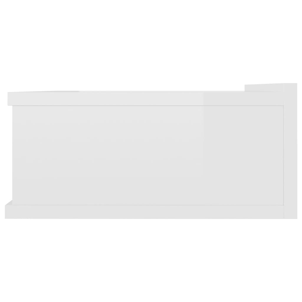 Floating Nightstands 2 pcs High Gloss White 40x30x15 cm Chipboard- Bedside Tables - HomeShopIreland - Home Shop Ireland - Bedside Tables - Floating Nightstands 2 pcs High Gloss White 40x30x15 cm Chipboard