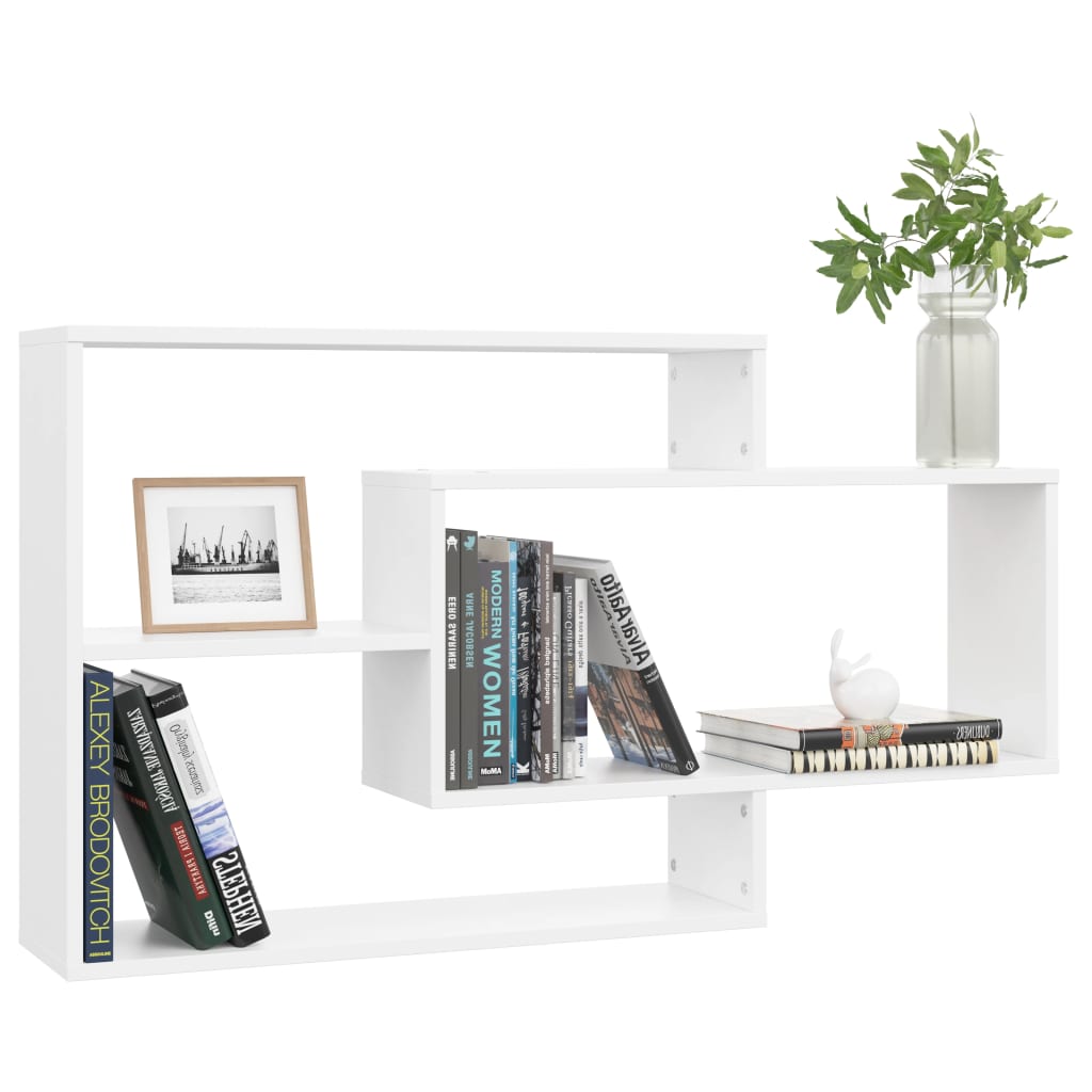 Wall Shelves White 104x20x60 cm Chipboard- Wall Shelves & Ledges - HomeShopIreland - Home Shop Ireland - Wall Shelves & Ledges - Wall Shelves White 104x20x60 cm Chipboard