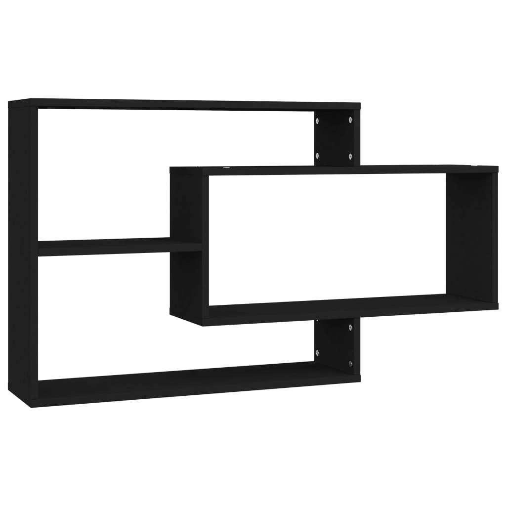 Wall Shelves Black 104x20x60 cm Chipboard- Wall Shelves & Ledges - HomeShopIreland - Home Shop Ireland - Wall Shelves & Ledges - Wall Shelves Black 104x20x60 cm Chipboard