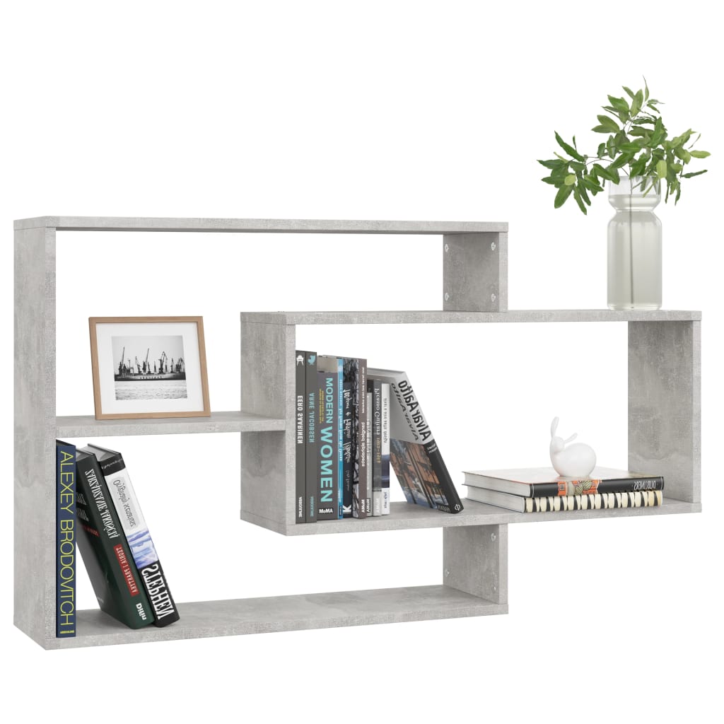 Wall Shelves Concrete Grey 104x20x60 cm Chipboard- Wall Shelves & Ledges - HomeShopIreland - Home Shop Ireland - Wall Shelves & Ledges - Wall Shelves Concrete Grey 104x20x60 cm Chipboard