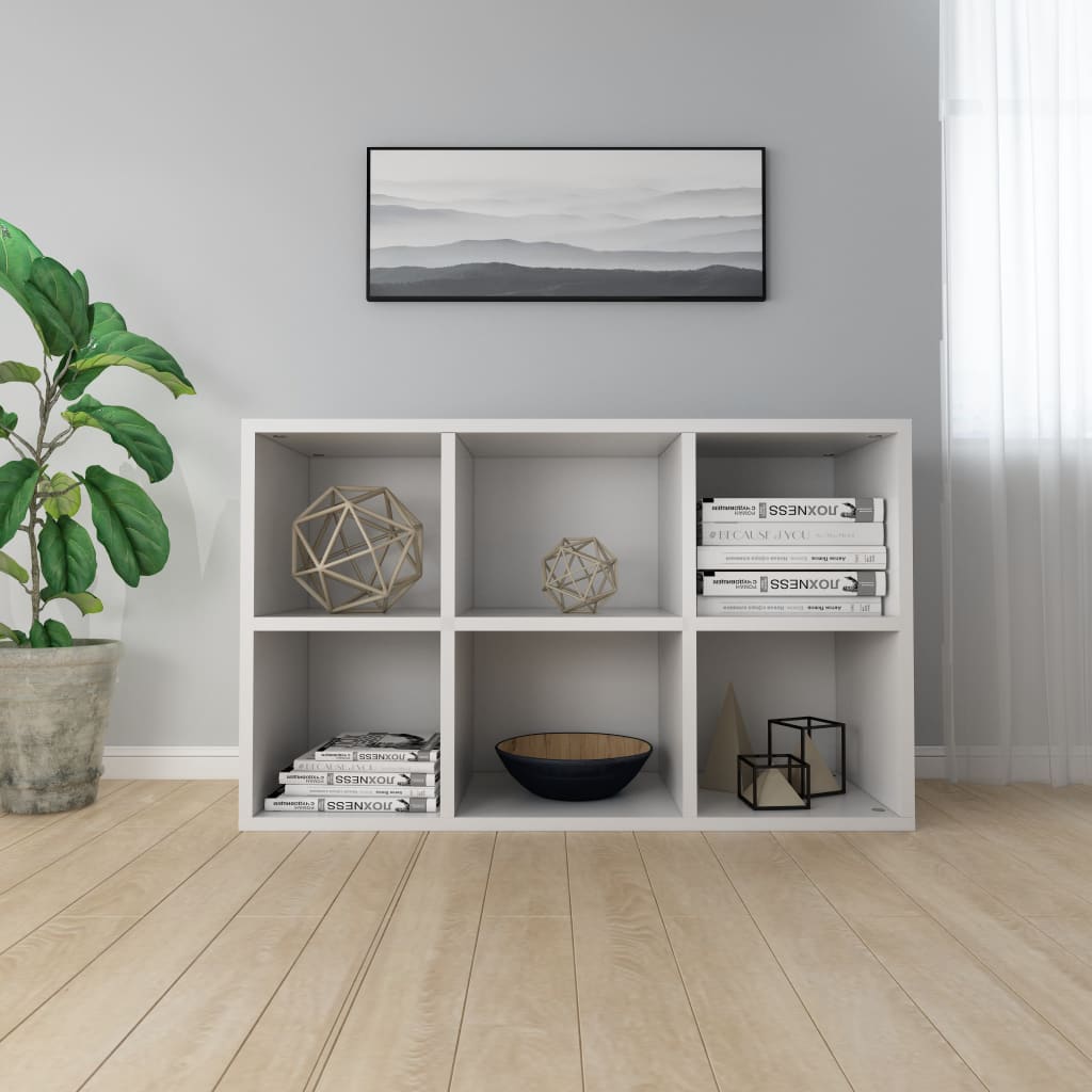 Book Cabinet/Sideboard White 66x30x97.8 cm Chipboard- Bookcases & Standing Shelves - HomeShopIreland - Home Shop Ireland - Bookcases & Standing Shelves - Book Cabinet/Sideboard White 66x30x97.8 cm Chipboard