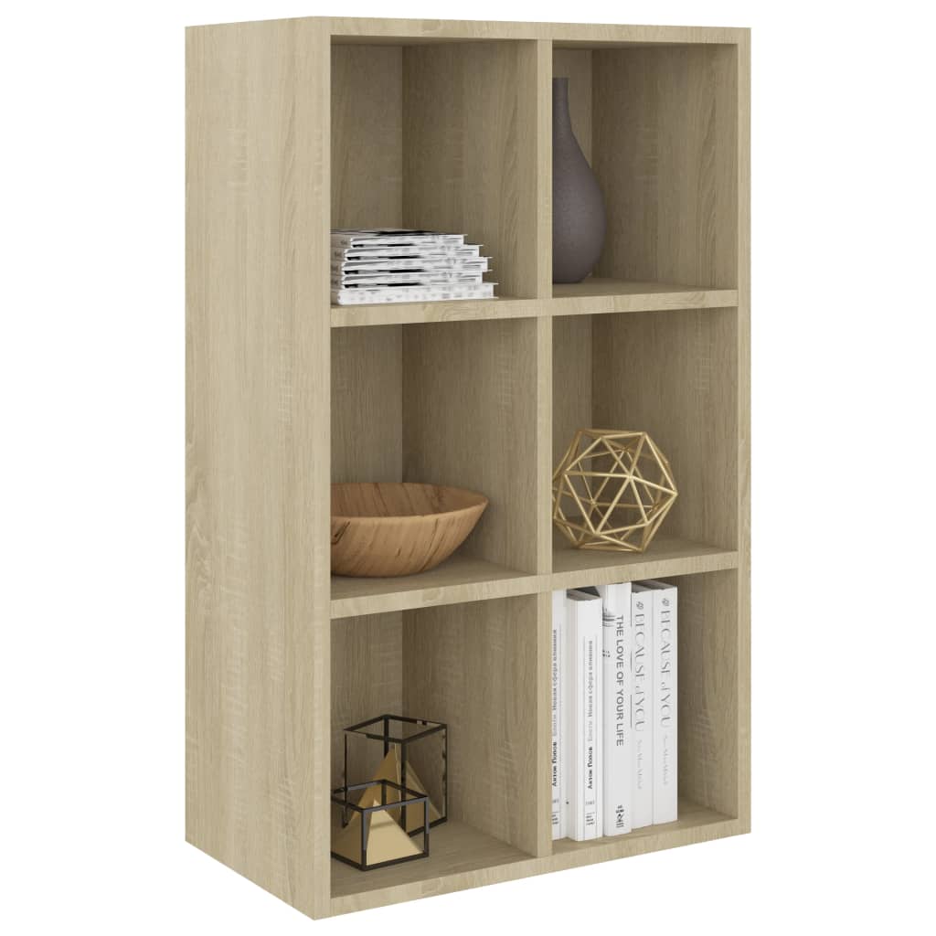 Book Cabinet/Sideboard Sonoma Oak 66x30x97.8 cm Chipboard- Bookcases & Standing Shelves - HomeShopIreland - Home Shop Ireland - Bookcases & Standing Shelves - Book Cabinet/Sideboard Sonoma Oak 66x30x97.8 cm Chipboard