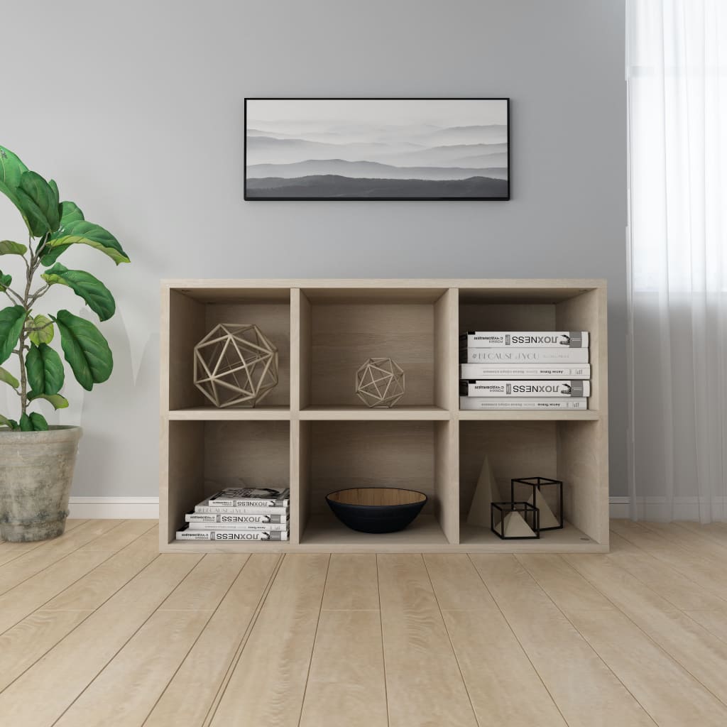 Book Cabinet/Sideboard Sonoma Oak 66x30x97.8 cm Chipboard- Bookcases & Standing Shelves - HomeShopIreland - Home Shop Ireland - Bookcases & Standing Shelves - Book Cabinet/Sideboard Sonoma Oak 66x30x97.8 cm Chipboard